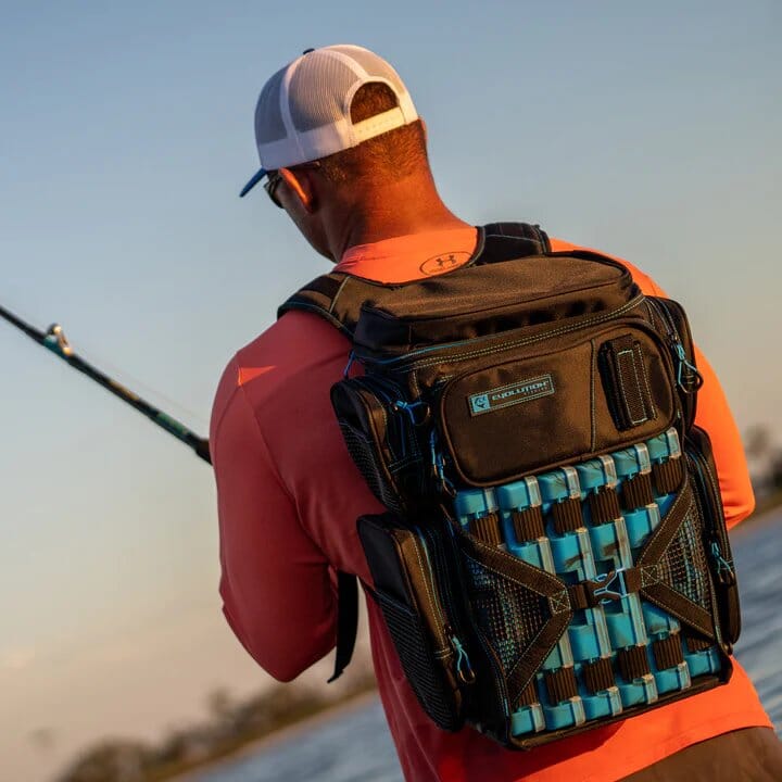 Drift Series 3600 Tackle Backpack with Rod Holders & Quick Latch Trays