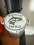Ratl’N Bait Container  Silver W/ Black